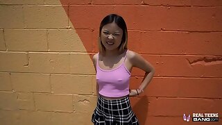 real teens hot asian teen lulu chu fucked during porn casting