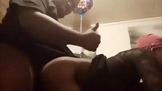 Chubby Negro challenge fucks and impregnates his younger brother's wife while he was asleep.