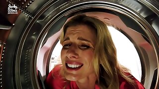Fucking My Stuck Step Mom in make an issue of Ass while she is Stuck in make an issue of Dryer - Cory Chase