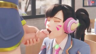 Overwatch's D.Va Tricked Purchase Licking a Cock (HentaiSpark.com)